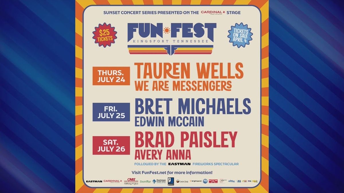 Fun Fest: Tauren Wells & We Are Messengers, 23 July | Event in Kingsport | AllEvents