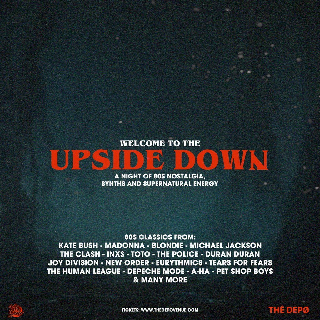 The Upside Down - 80s Club Night, 6 December | Event in Plymouth | AllEvents