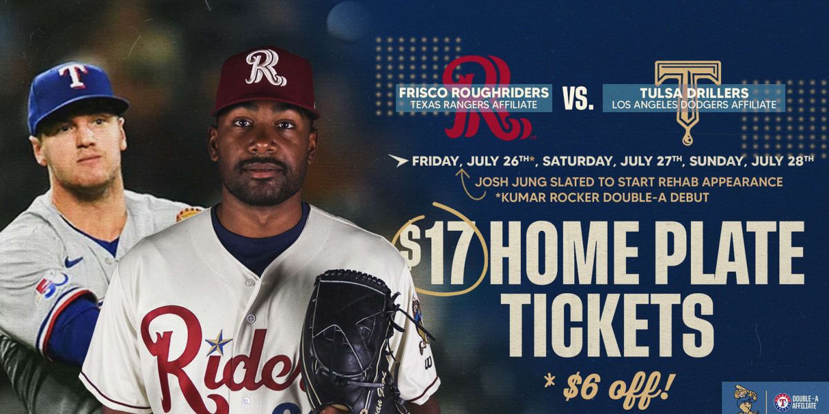 Tulsa Drillers at Frisco Roughriders at Riders Field | Event in Frisco | AllEvents