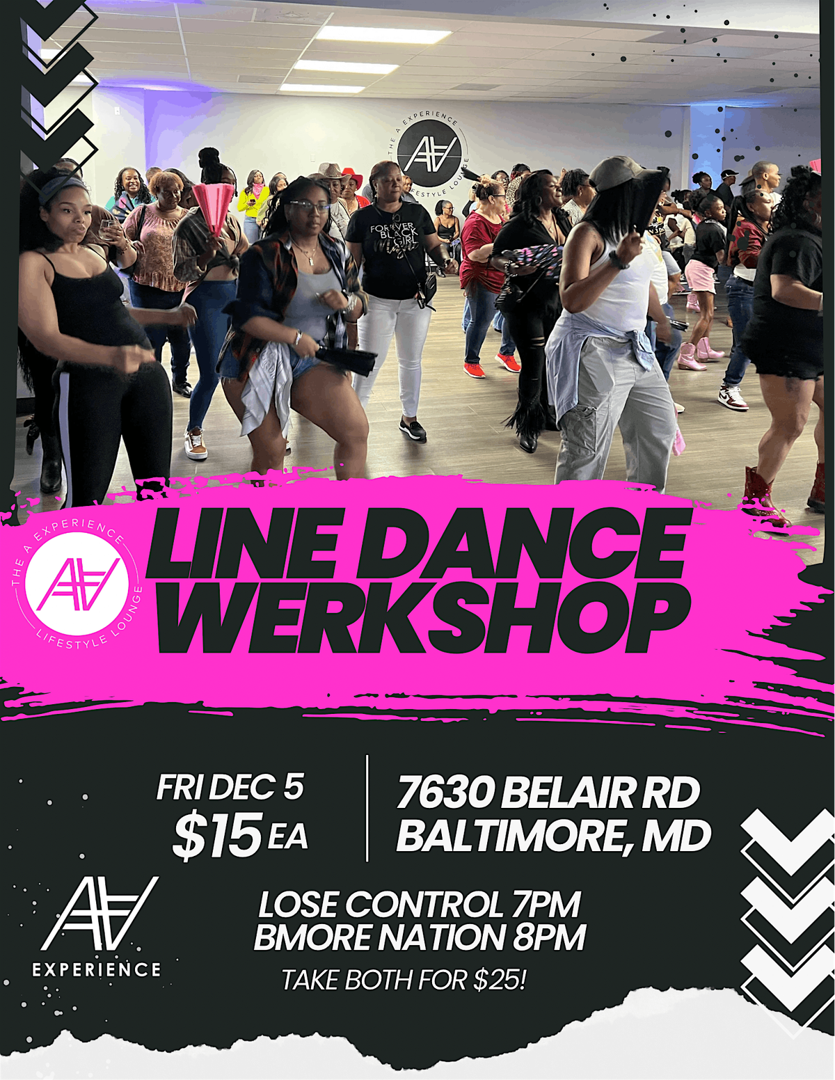 Line Dance WERKSHOP: Lose Control & B'more Nation, 5 December | Event in Baltimore | AllEvents