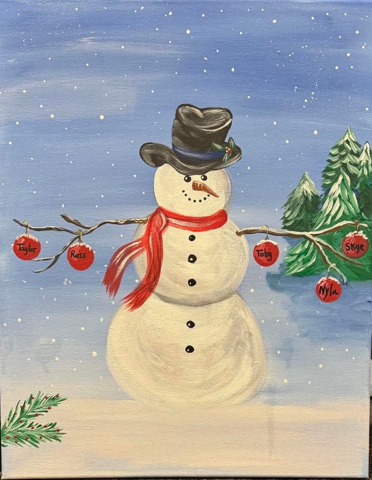 Snowman Painting Class, 1004 Jan Lee Dr TX, United States, Texas 76354, December 15
