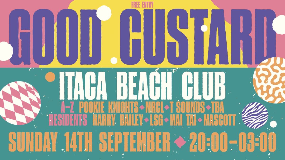 Itaca Beach Club x Good Custard [Free Entry], 14 September | Event in Ibiza | AllEvents
