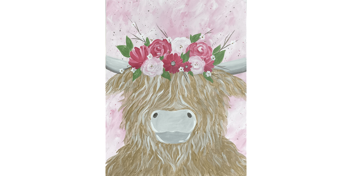 Rosy Cow - Paint and Sip in Tyler | Classpop!™, 27 January | Event in Tyler | AllEvents