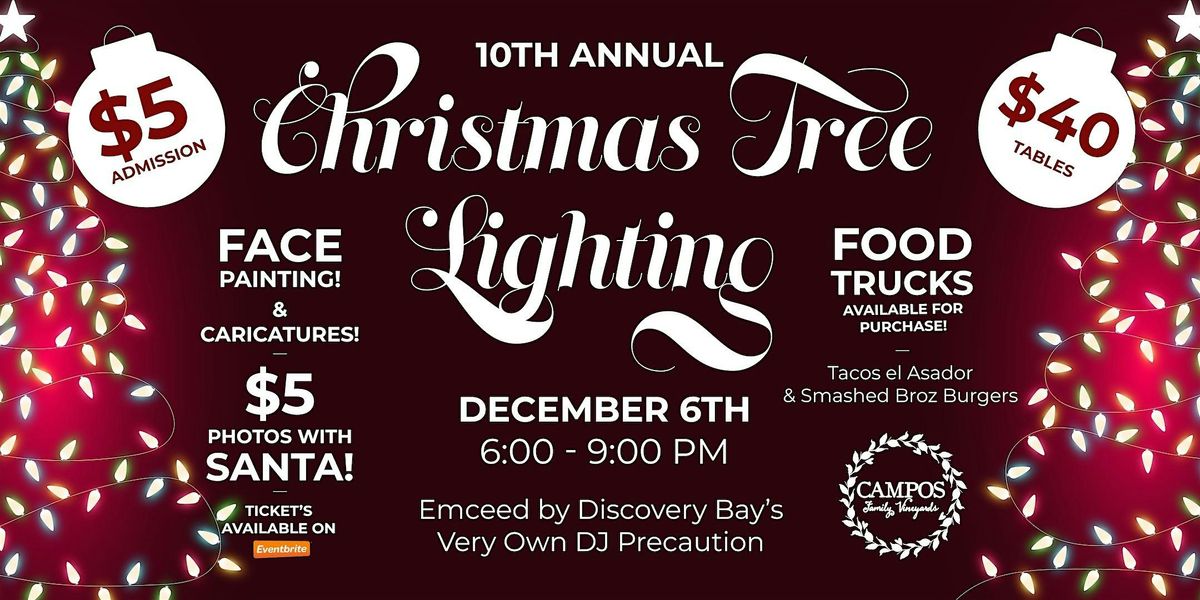 10th Annual Campos Community Christmas Tree Lighting, 6 December | Event in Byron | AllEvents