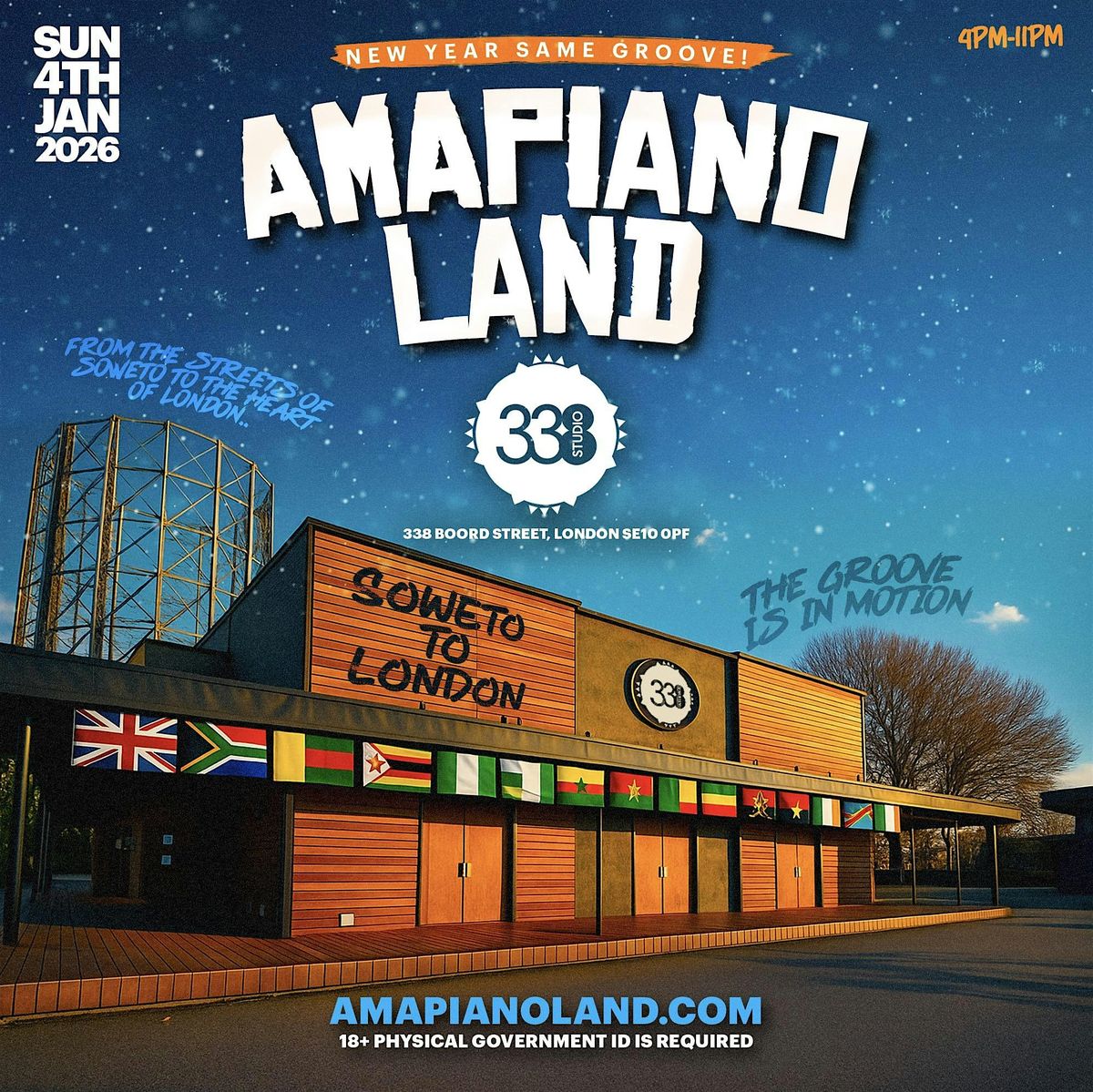 AMAPIANO LAND - London’s BIGGEST New Years Day Party  - 2000+ RAVERS, 4 January | Event in Croydon | AllEvents