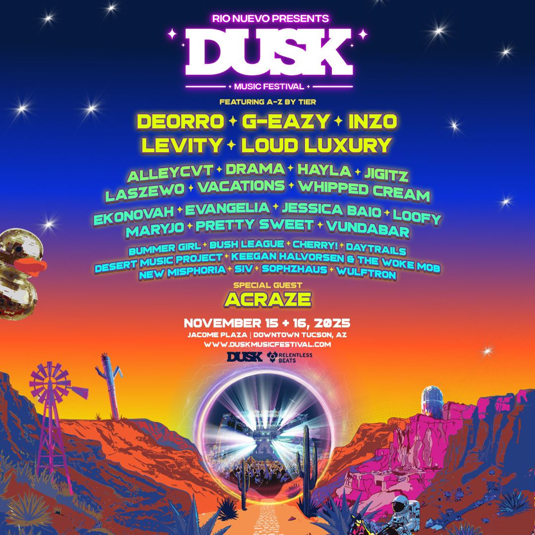 Dusk Music Festival - 2 Day Pass, 14 November | Event in Tucson | AllEvents