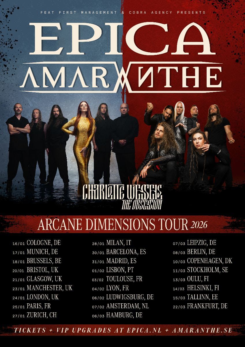 Epica & Amaranthe Leipzig Tickets, 7 March | Event in Leipzig | AllEvents