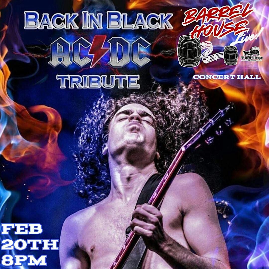 Back in Black (AC/DC Tribute) at Barrel House Live!, 20 February | Event in Fallston | AllEvents