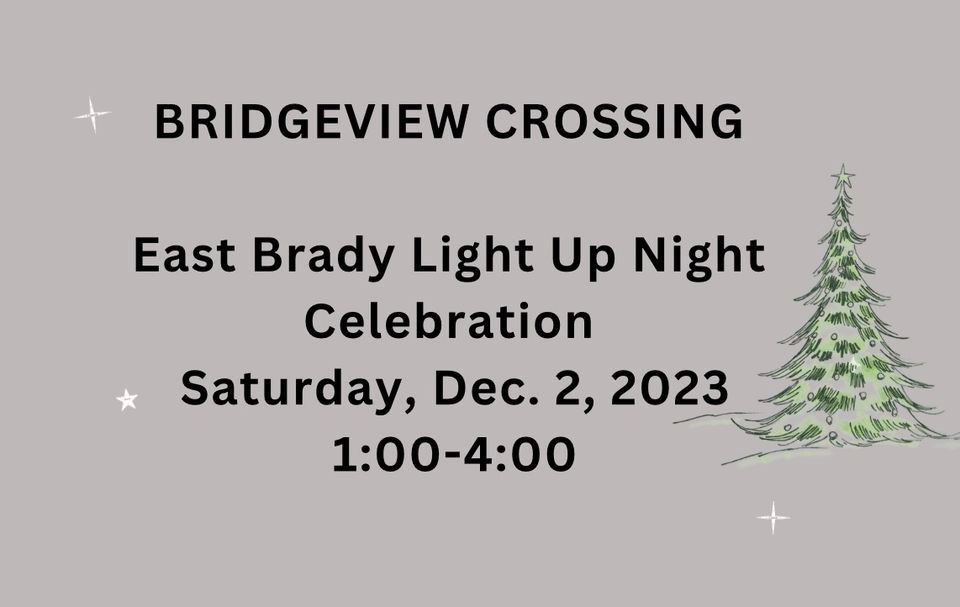Bridgeview Crossing, 311 Water St. East Brady, PA 16028, December 2 2023 AllEvents.in