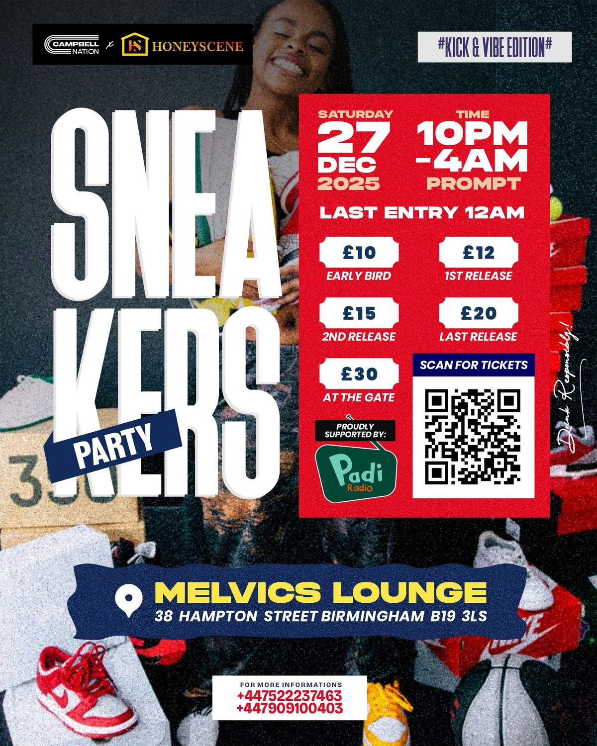 SNEAKERS PARTY- - - Vibes and kicks edition., 27 December | Event in Birmingham | AllEvents
