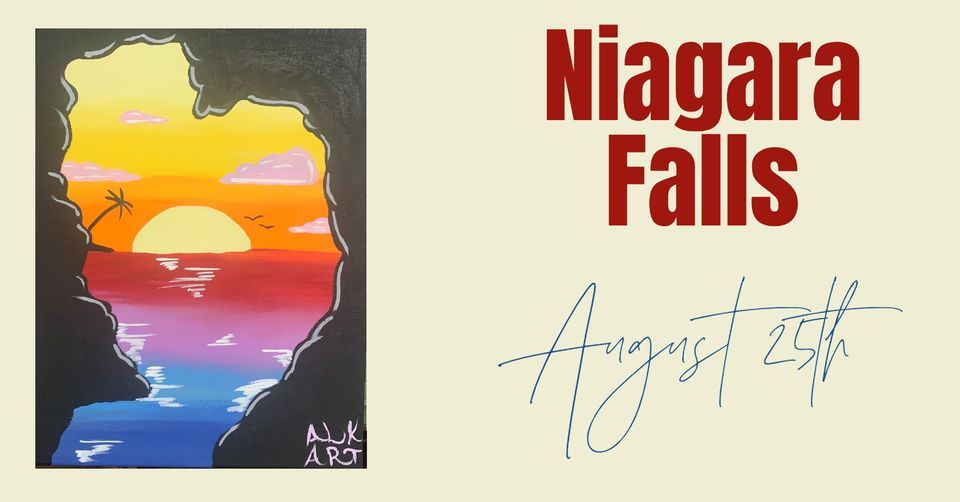 Niagara Falls Paint Night Adult 19+, Color By Kellie, Niagara Falls