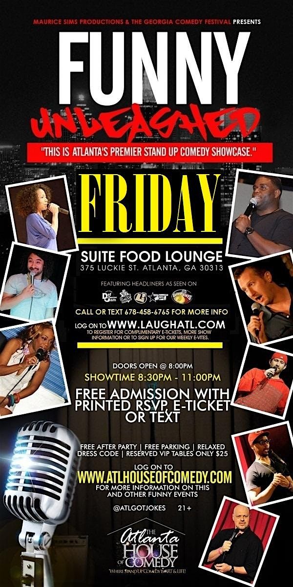 Funny Unleashed @ Suite Food Lounge | Event in Atlanta | AllEvents