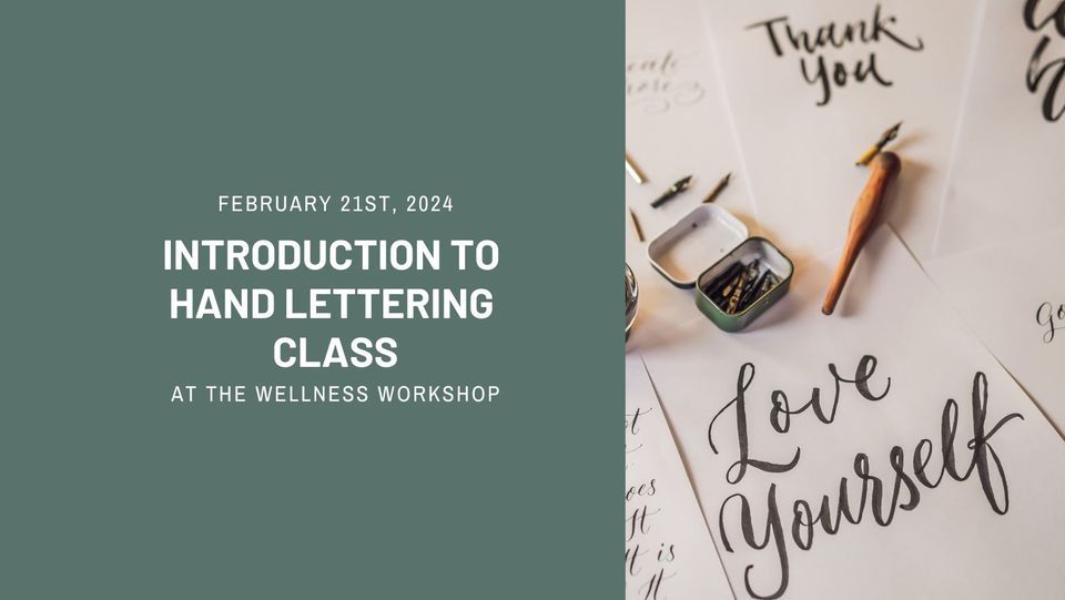 Introduction to Hand Lettering Class, 686 E Arlington Blvd, Greenville ...