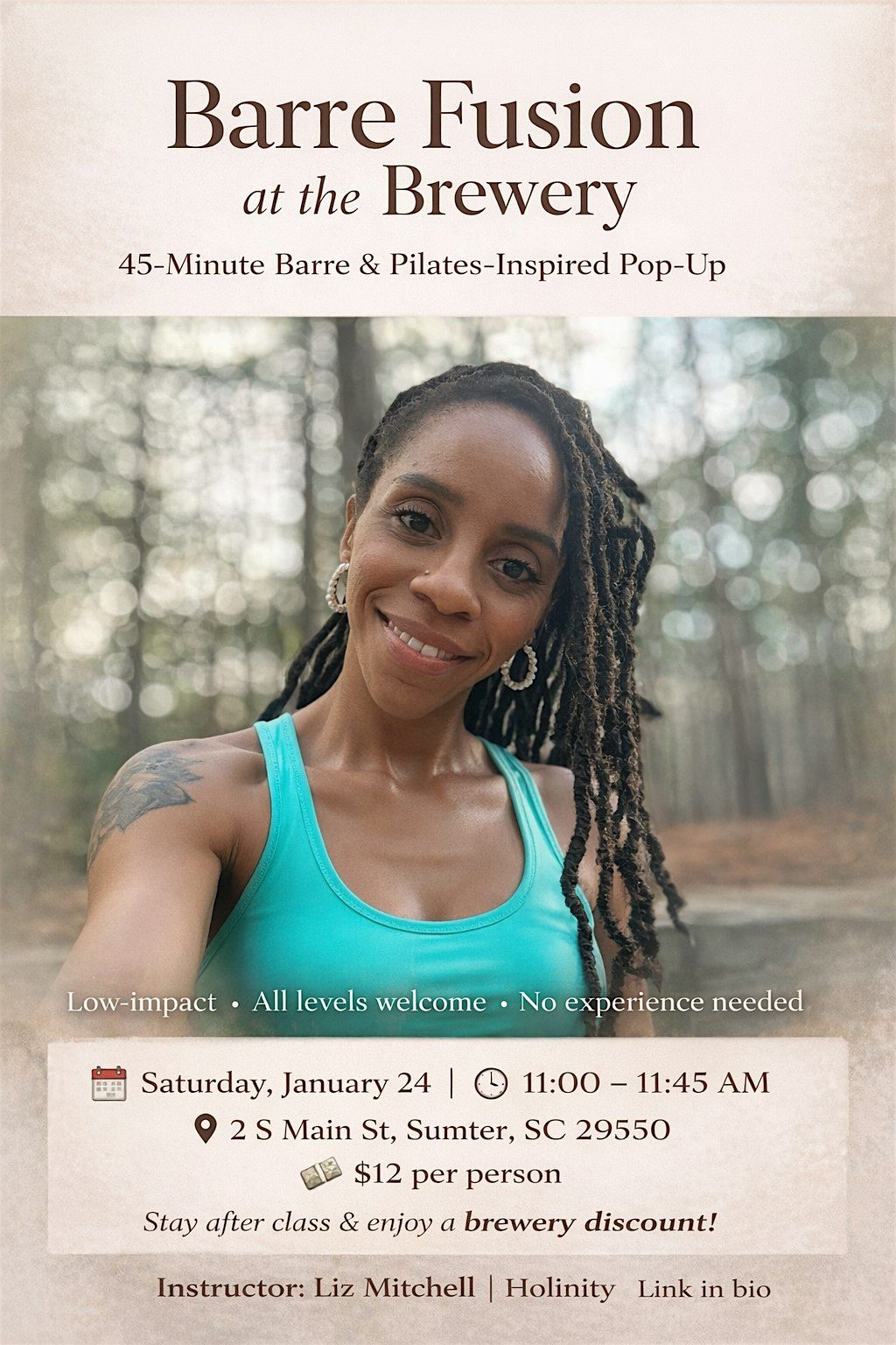 Barre Fusion at the Brewery