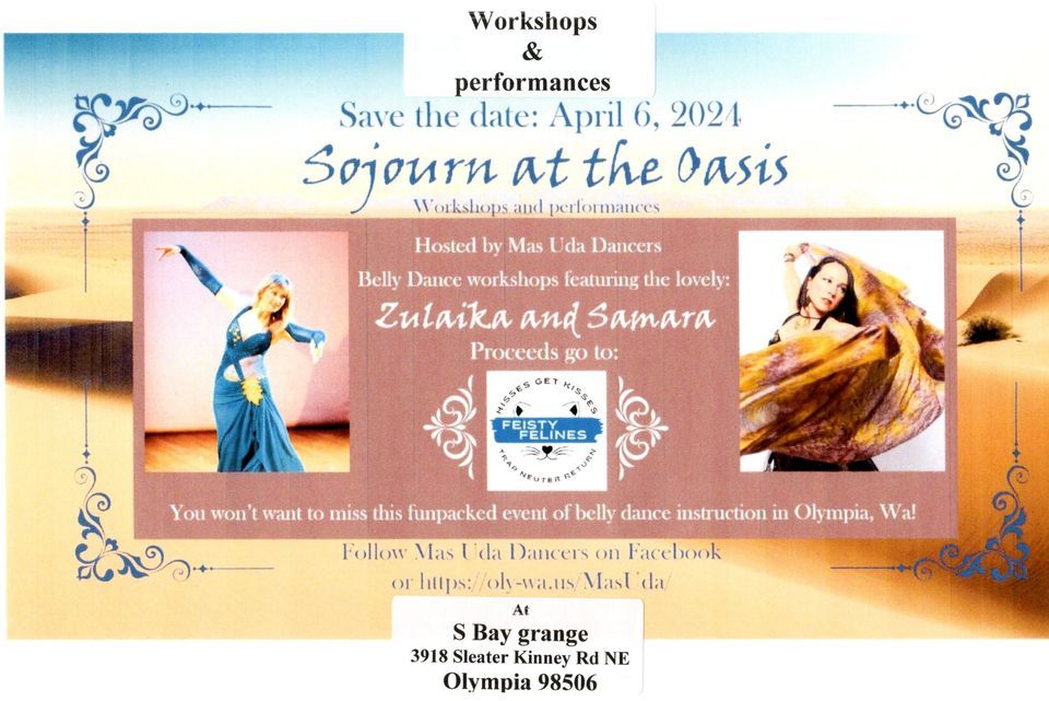 Sojourn at the Oasis, South Bay Grange, Olympia, April 6 2024 AllEvents.in