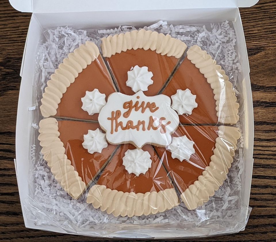 Pumpkin Pie Platter Decorating Stone Oven Bakery Cafe on Lee