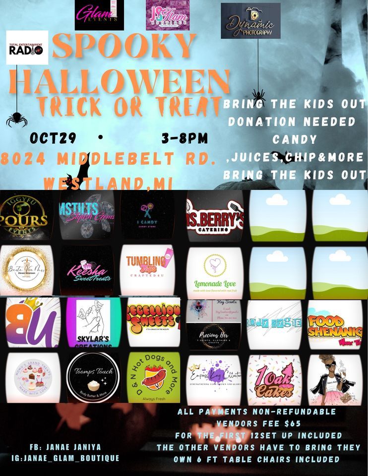 Spooky Halloween pop up shop , 8024 middlebelt Westland mi, Inkster