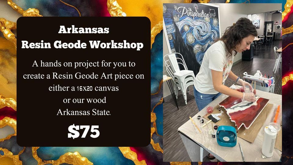 Arkansas Resin Geode Pinspiration Bentonville, 15 November