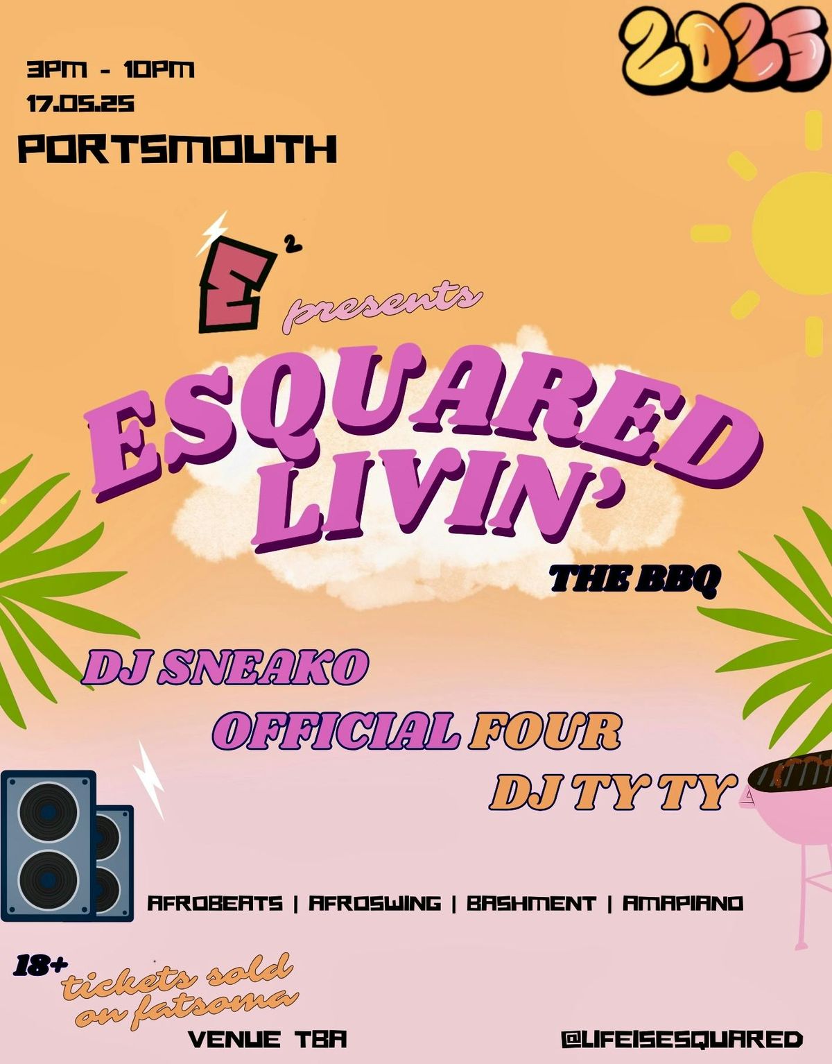E Squared Livin' - The BBQ, 17 May | Event in Portsmouth | AllEvents