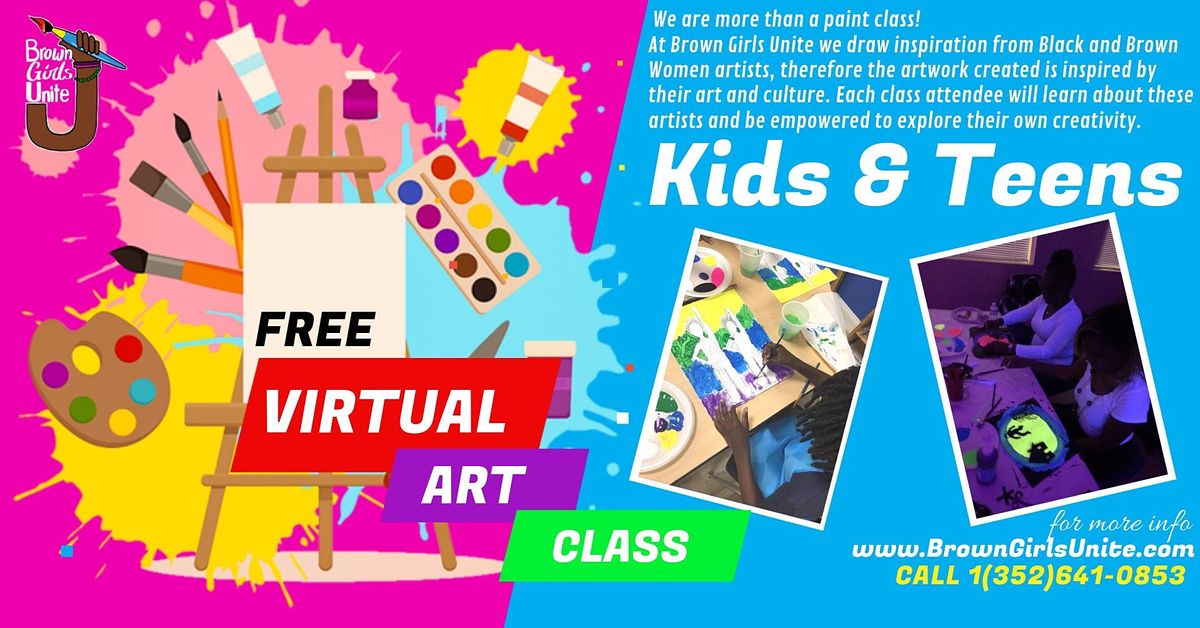 Free Virtual Art Class for Kids and Teens Black Art Edition, September