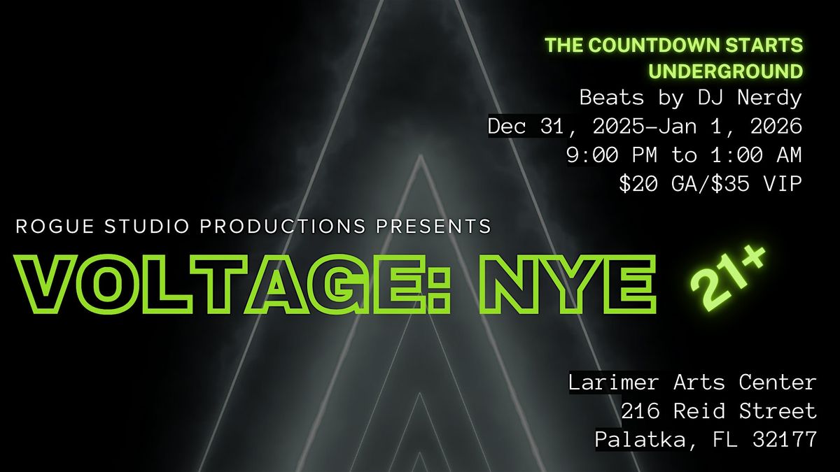 VOLTAGE: NYE @ The Larimer 21+, 31 December | Event in Palatka | AllEvents