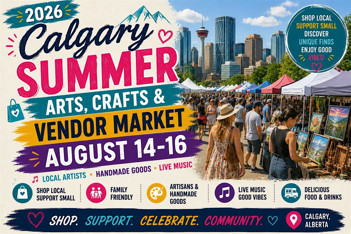 2026 Calgary Summer Arts, Crafts & Vendor Market