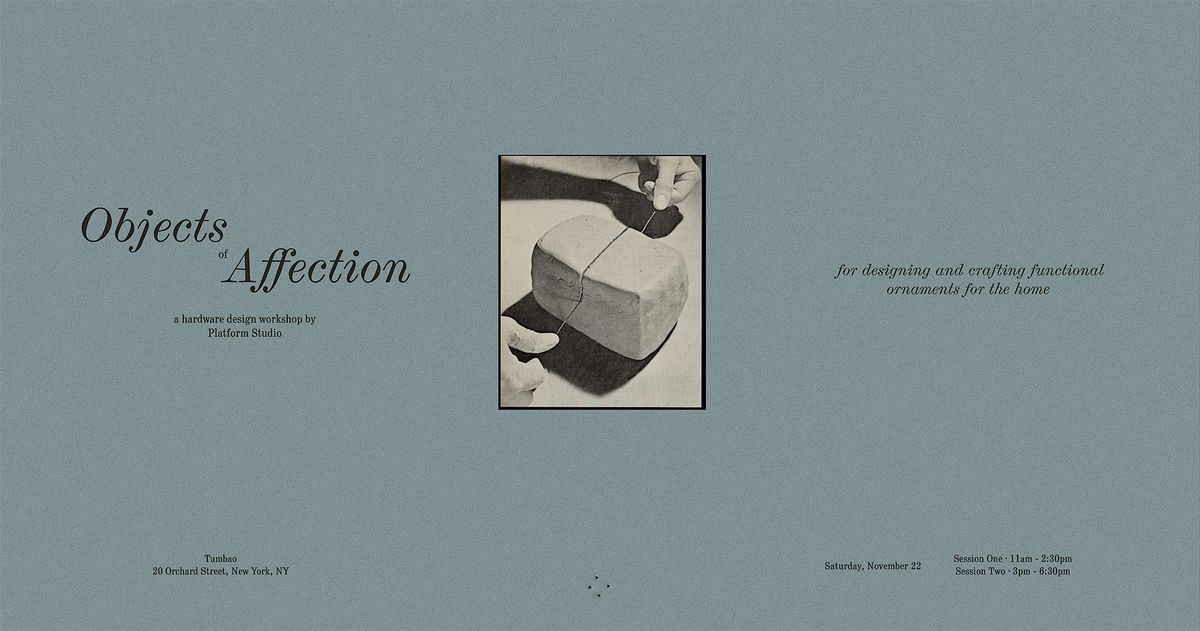 Objects of Affection - Decorative Ceramic Hardware Workshop, 22 November | Event in New York | AllEvents