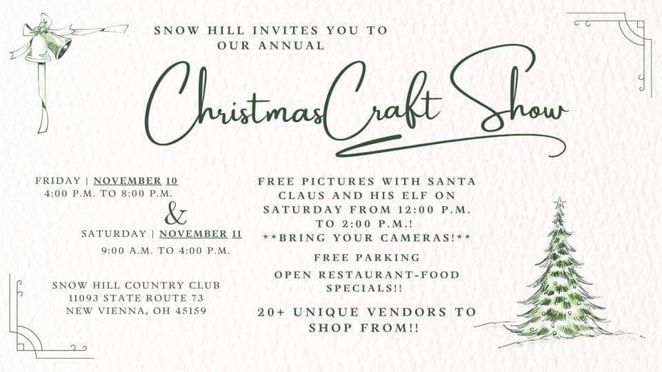 Snow Hill Christmas Craft Show, Snow Hill Golf Course, New Vienna