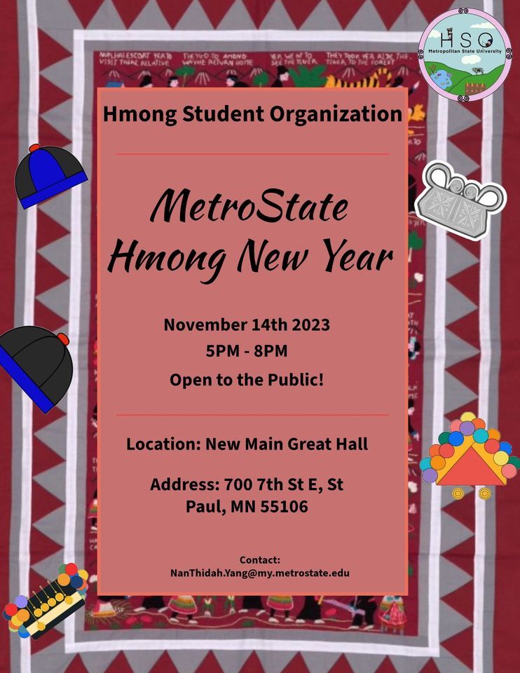 HSO Hmong New Year 2023, Metro State University, Saint Paul, November