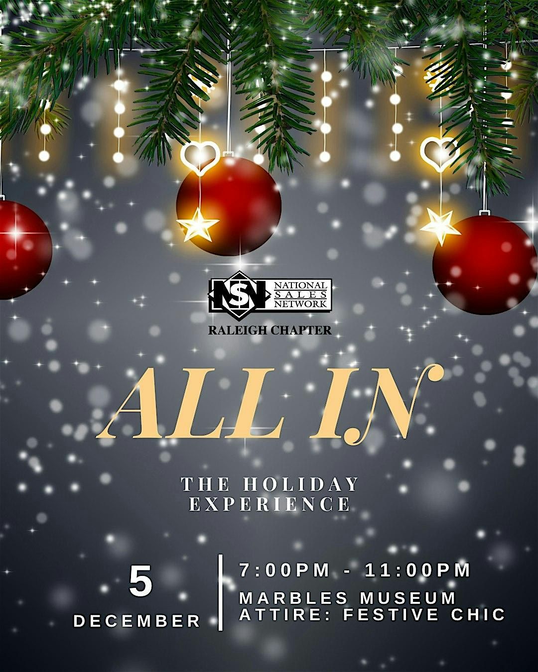 ALL IN: The Holiday Experience, 5 December | Event in Raleigh | AllEvents