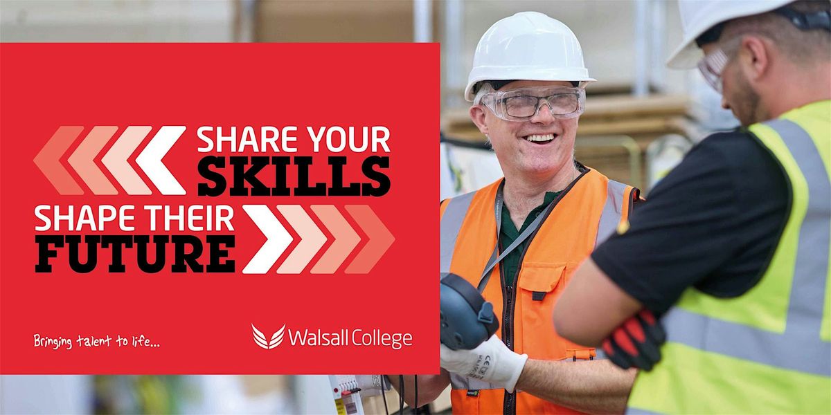 Share Skills, Shape Futures: Teach Construction, Plumbing & Electrical, 31 January | Event in Walsall