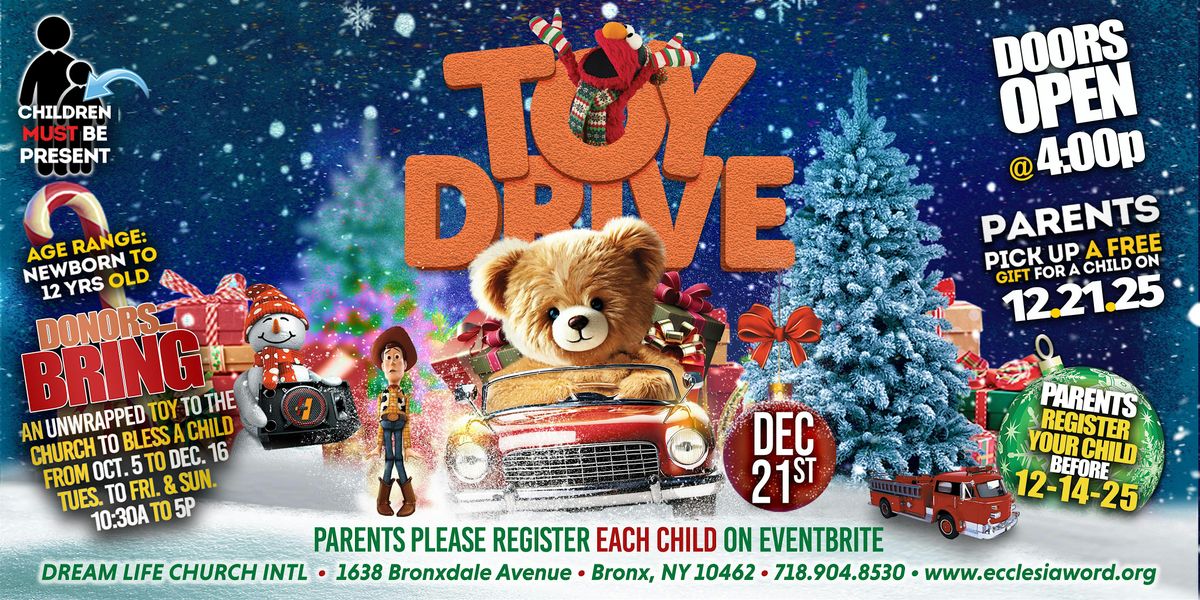 Spirit of Giving Christmas Toy Give Away, 21 December | Event in The Bronx | AllEvents