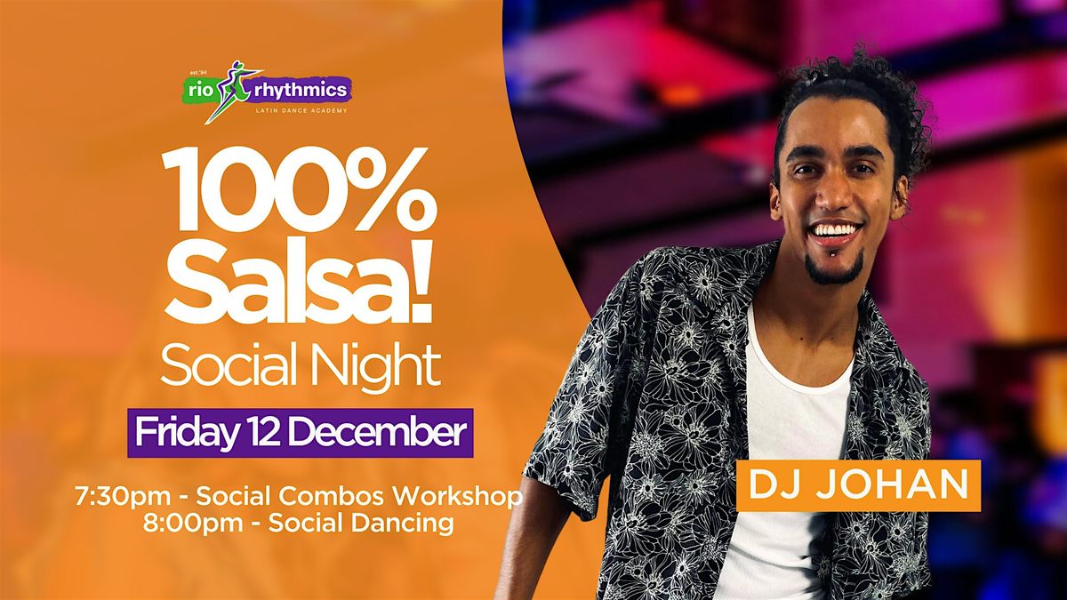 Friday Night 100% Salsa Social // with a  fun Salsa Social Combos Workshop, 12 December | Event in West End