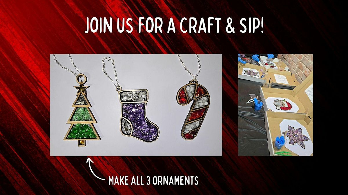 Craft & Sip - Crushed Glass Ornaments - at MECO Coffee!, 21 December | Event in Frederick | AllEvents