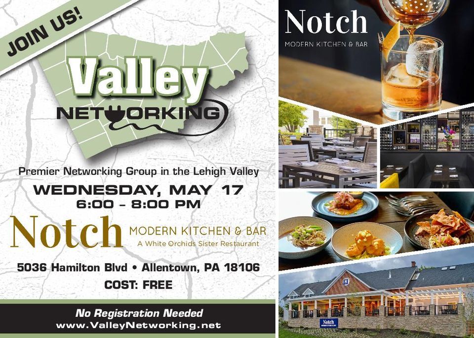 Valley Networking at Notch Modern Kitchen & Bar, Notch Modern Kitchen