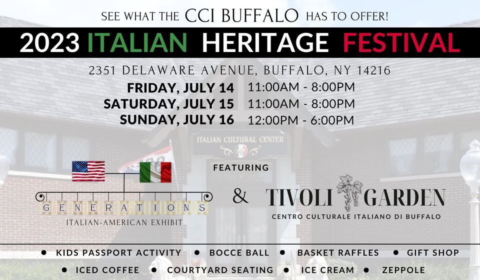 Italian Festival Weekend the CCI, Centro Culturale Italiano di