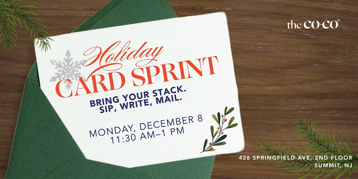 Co-Co Member Exclusive: Holiday Card Sprint | Event in Summit | AllEvents