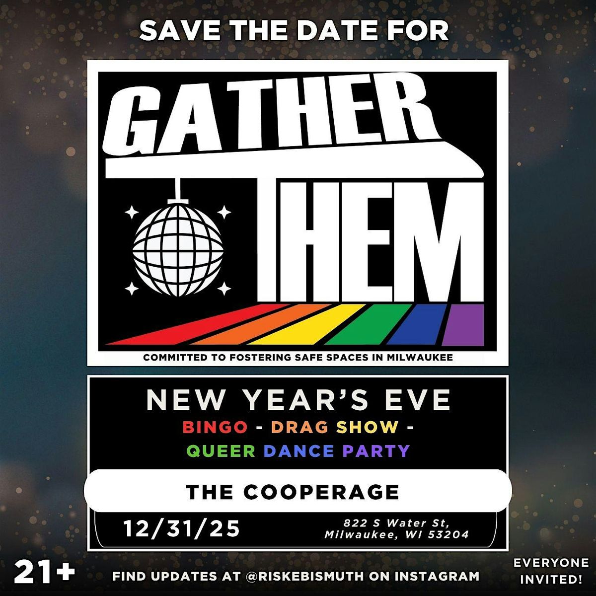 GATHER THEM NYE!!, 31 December | Event in Milwaukee | AllEvents