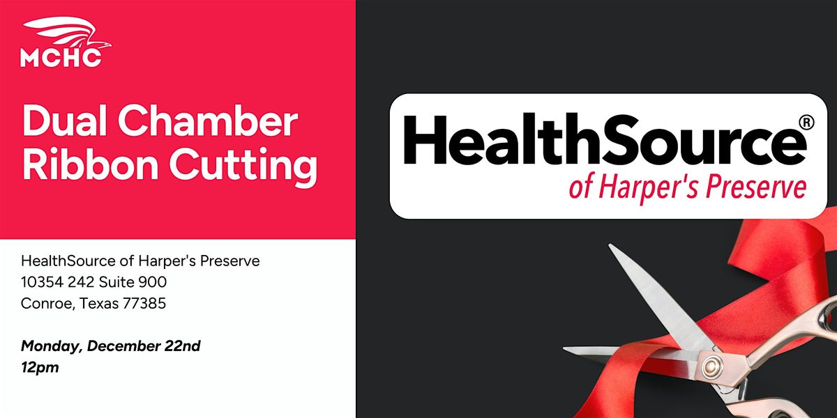 Dual-Chamber Ribbon Cutting, 22 December | Event in Conroe | AllEvents