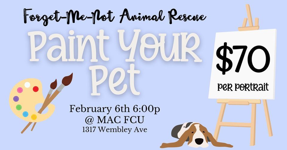 Paint Your Pet Night! with Alaska Art & Soul, 1317 Wembley Ave