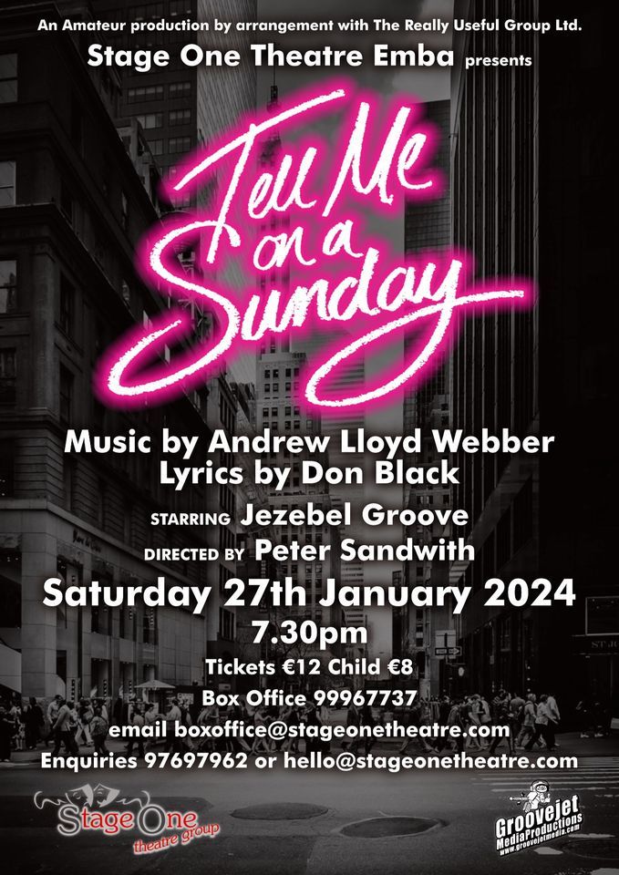 Tell Me On A Sunday Musical Deutsch Andrew Lloyd Webbers ~ Tell me on a Sunday ~ Staring Jezebel Groove