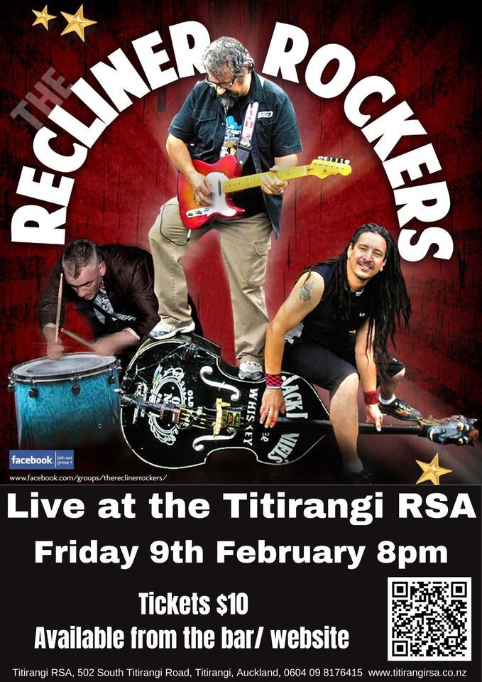 Recliner Rockers, Titirangi RSA, Auckland, February 9 2024 AllEvents.in