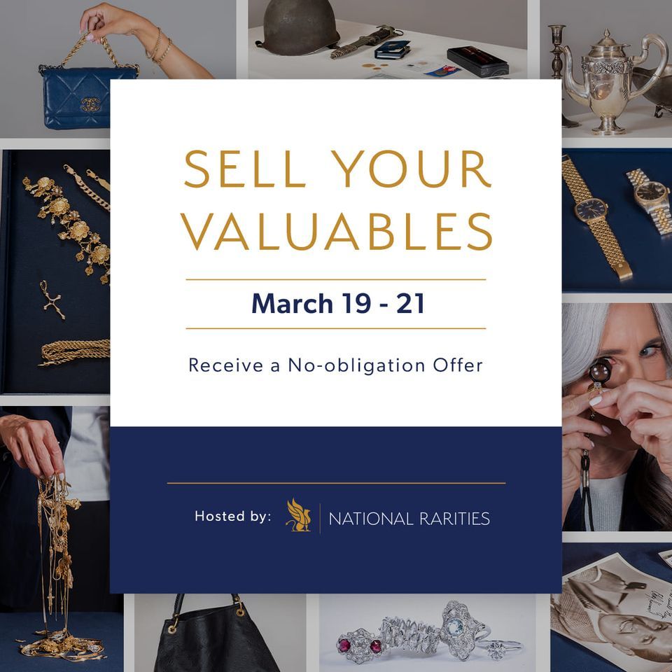 Estate and Collectibles Event, Saxon's Fine Jewelers, Bend, 19 March to