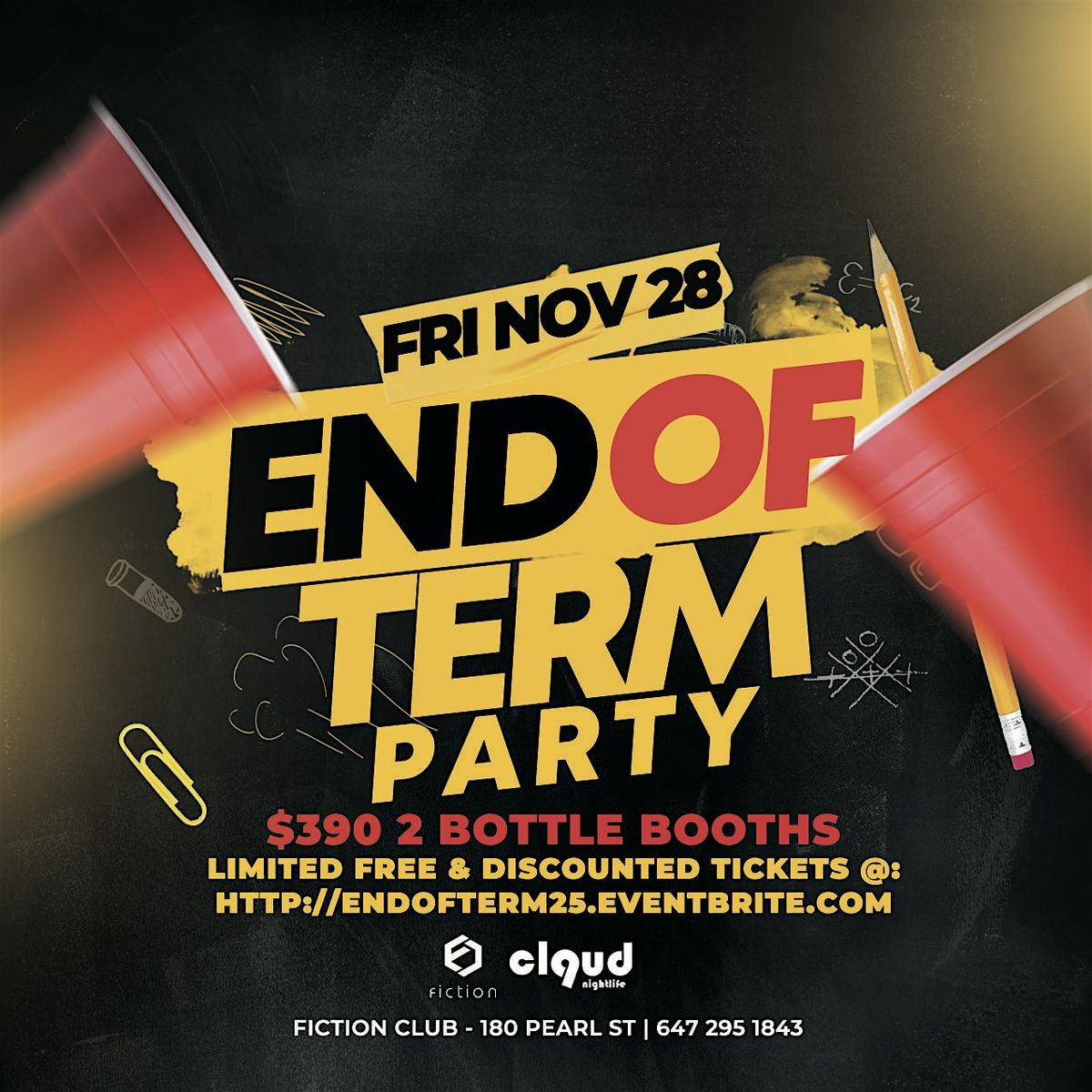 *FREE TICKETS* | END OF TERM @ FICTION | FRI NOV 28 | Event in Toronto | AllEvents