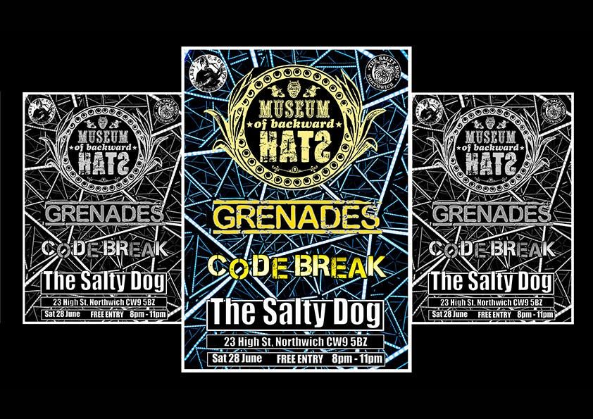 Museum of Backward Hats, Grenades and Code Break at The Salty Dog Northwich - Saturday 28 June 2025, 28 June