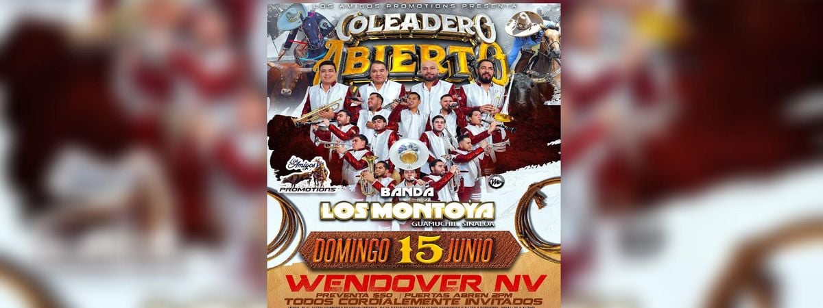 BANDA LOS MONTOYA GUAMUCHIL SINALOA EN WEST WENDOVER, 15 June | Event in West Wendover | AllEvents
