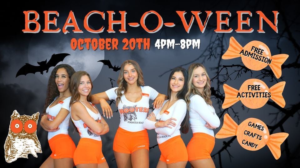 ?️Beach O Ween with Pensacola Hooters ?, Pensacola Beach Boardwalk