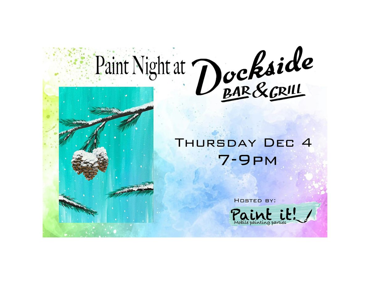 Paint night at Dockside Bar, 4 December | Event in Chestermere | AllEvents