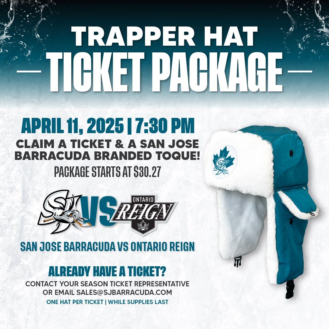 Ontario Reign at San Jose Barracuda at Tech CU Arena, 31 October | Event in San Jose | AllEvents