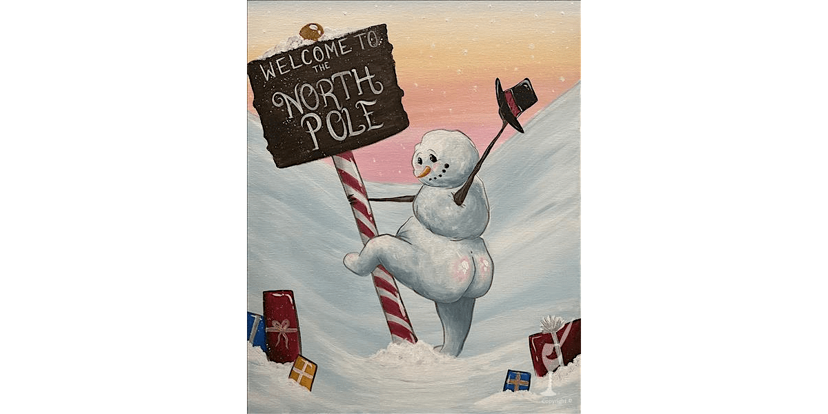 Booty and Smiles in the Snowy North Pole - Paint and Sip in Houston | Classpop!™, 12 December | AllEvents